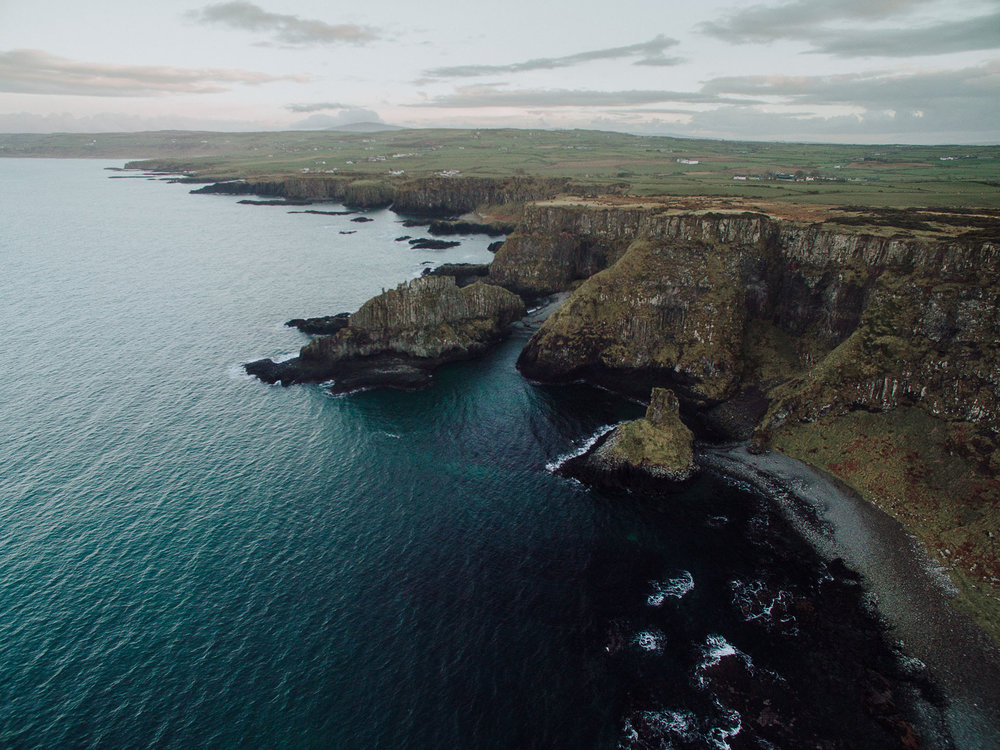  Port Moon, Dunseverick, County Antrim, Northern Ireland, Drone Photography, DJI Phantom 3 