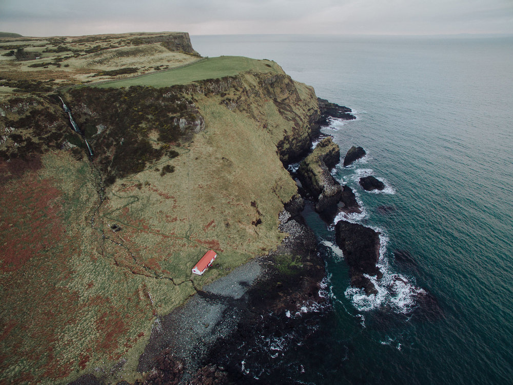 Port Moon Bothy, Dunseverick, County Antrim, Northern Ireland, Drone Photography, DJI Phantom 3 