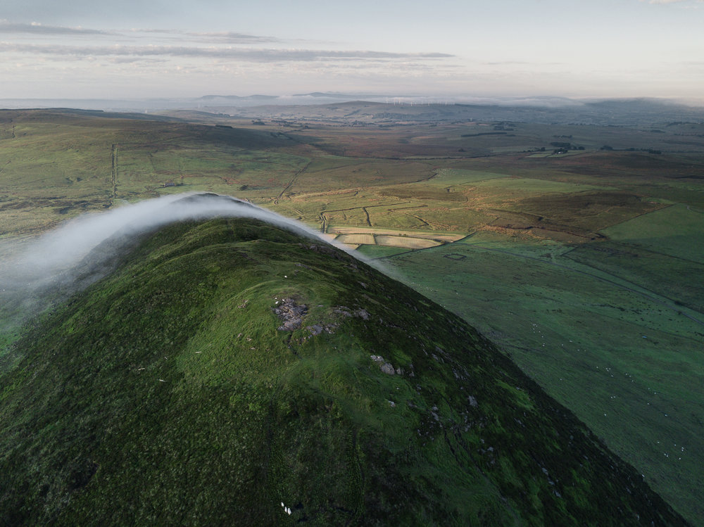  Aerial Photograph of Slemish, Broughshane, Ballymena taken from DJI Mavic Pro Drone by CAA approved UAV Drone Operator Connor McCullough, providing UAV Drone Photography and Video Services in Northern Ireland 