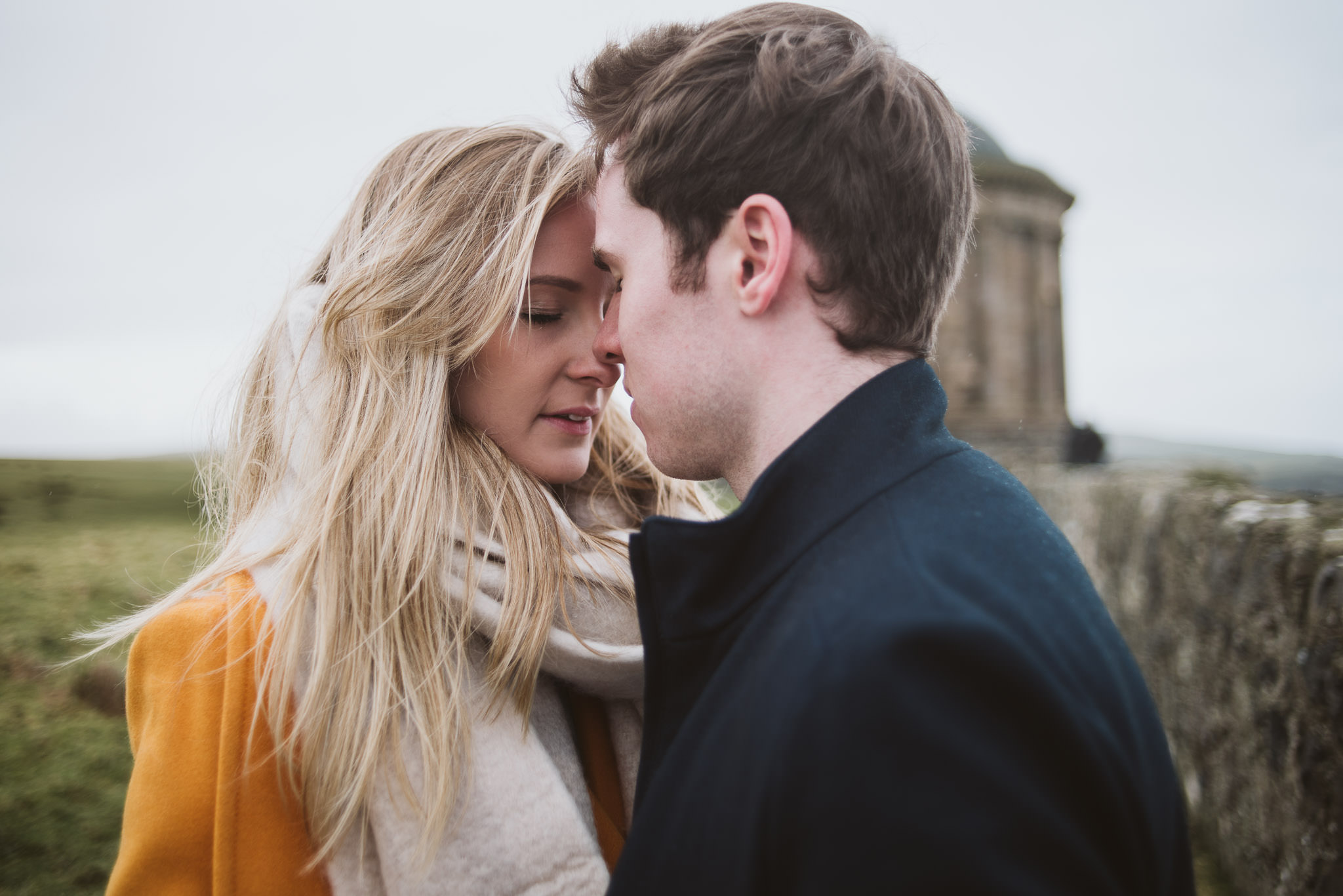 Kinbane Castle, Kinbane Head, Causeway Coast, Engagmenet Portrait Drone Shoot